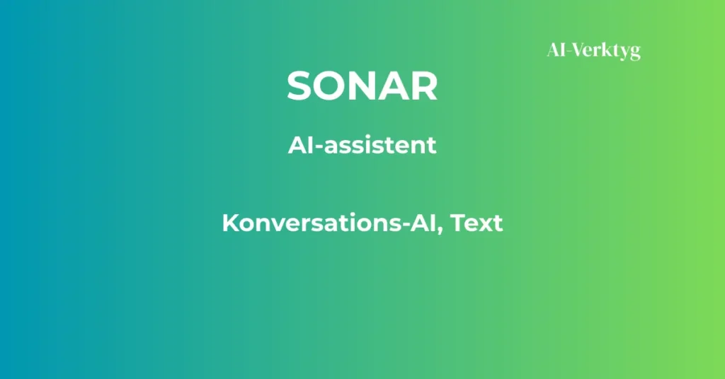 ai-verktyg sonar