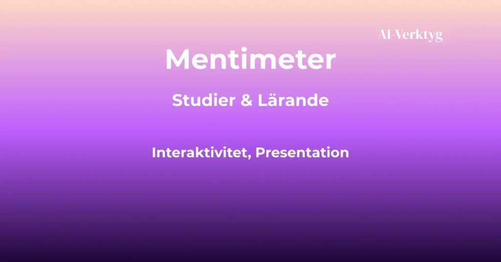ai-verktyg mentimeter