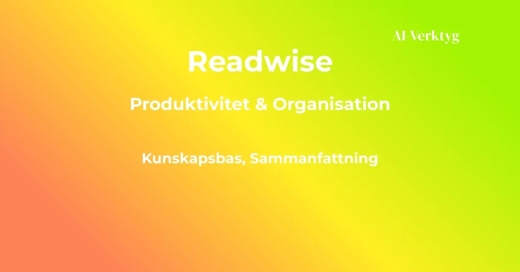 ai-verktyg readwise