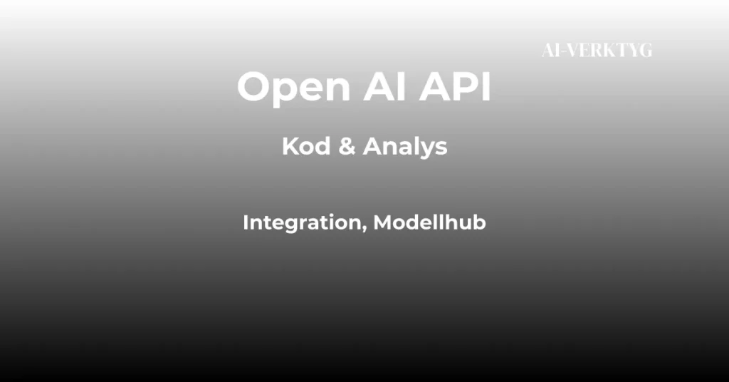 ai-verktyg open ai