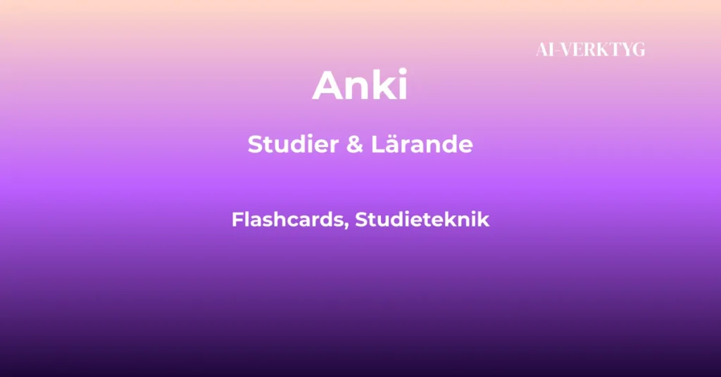 ai-verktyg anki
