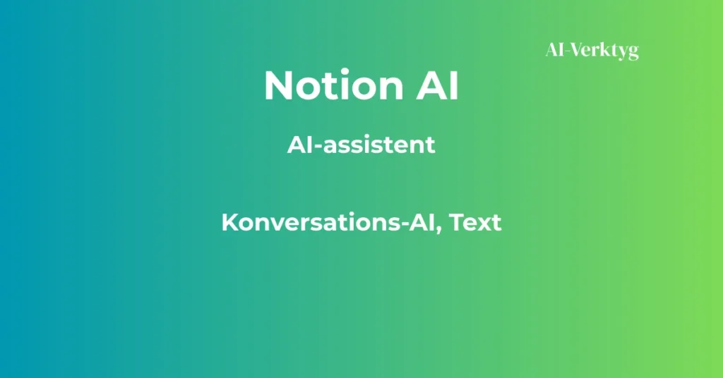 ai-verktyg notion ai