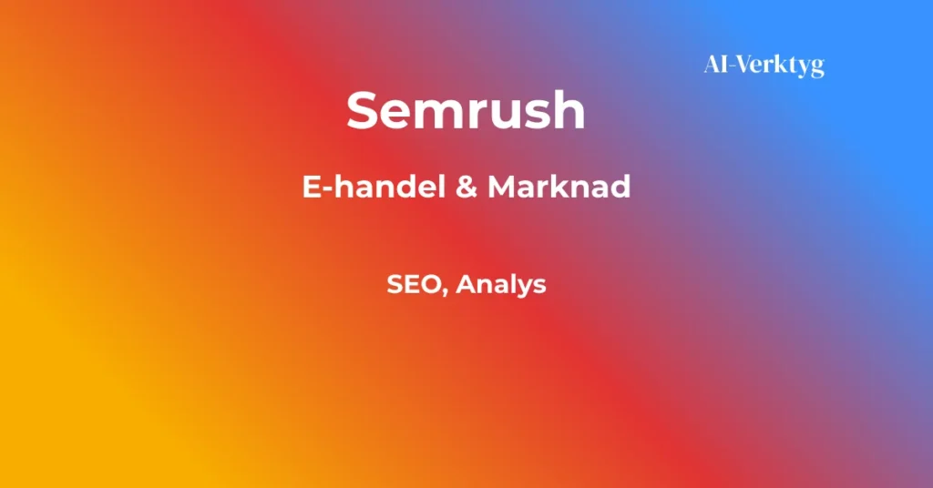ai-verktyg semrush
