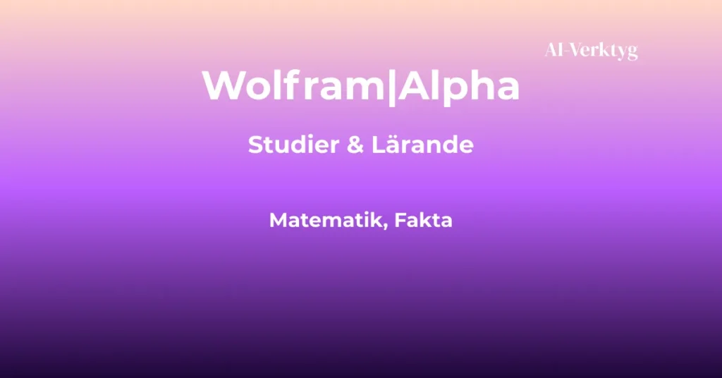 ai-verktyg wolfram