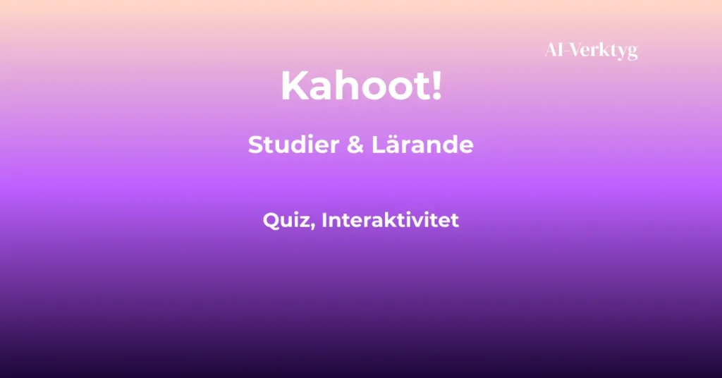 ai-verktyg kahoot