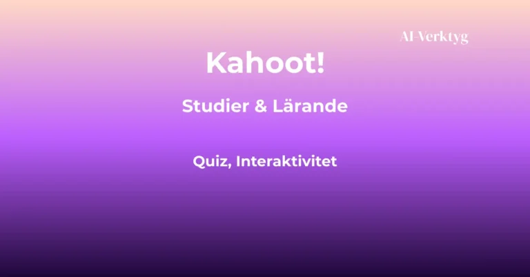 ai-verktyg kahoot