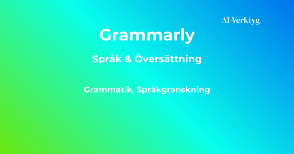 ai-verktyg grammarly